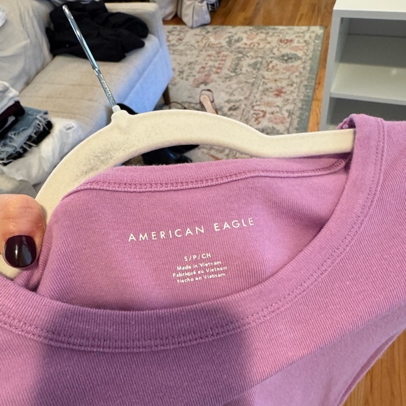 American Eagle Outfitters Lavender Tee - Picture 2 of 2